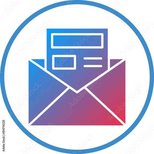 Obraz Vector Design Newsletter Icon Style