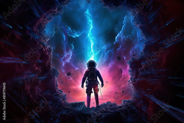 Obraz Astronaut edge. Cosmic anomaly