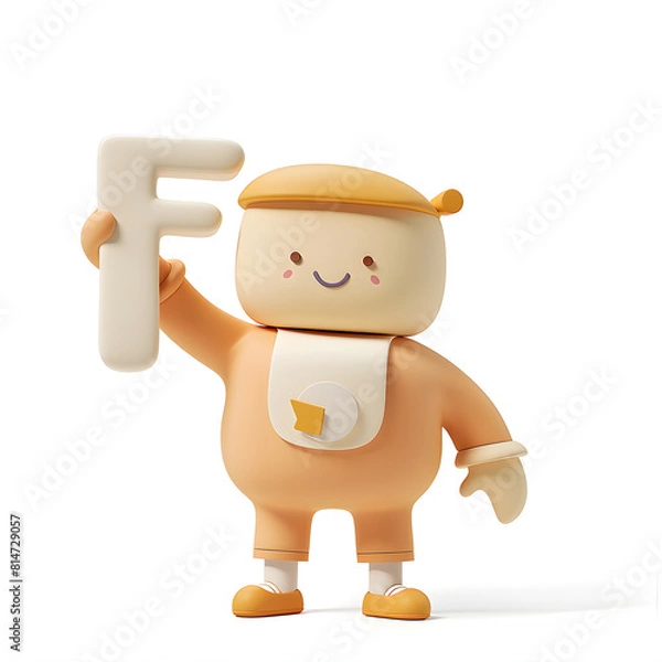 Fototapeta 알파벳 F와 함께하는 친구들