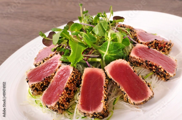 Obraz Seared tuna salad