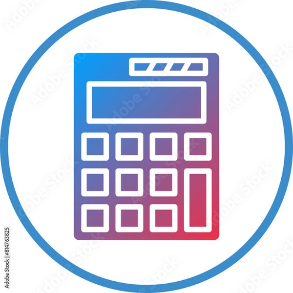 Fototapeta Vector Design Calculator Icon Style