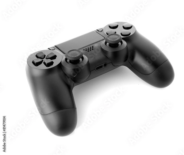 Fototapeta video game controller isolated on white background