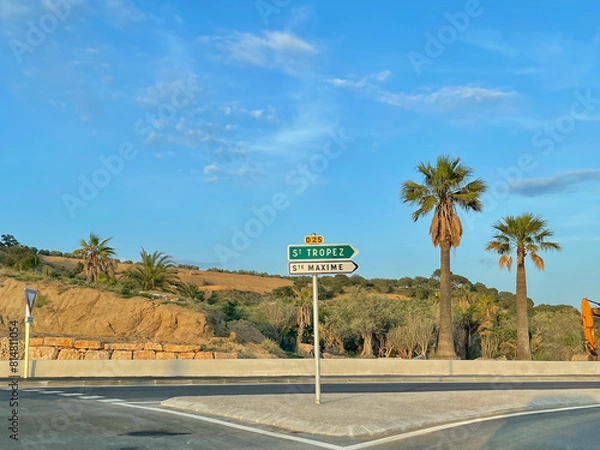 Obraz Saint-Tropez Straßenschild