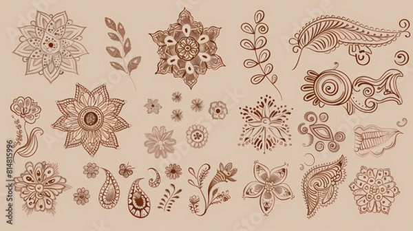 Obraz Old lace seamless pattern ornamental flowers vector image