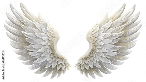 Obraz angel wings isolated on white background