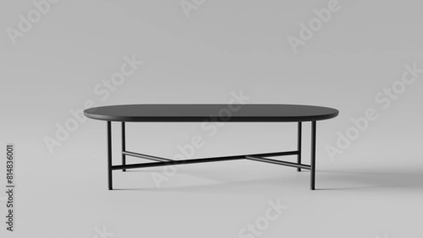 Fototapeta a black table with a black top and a black base