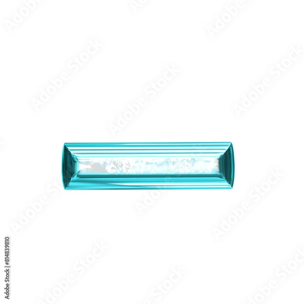 Obraz Ice symbol in a turquoise  frame