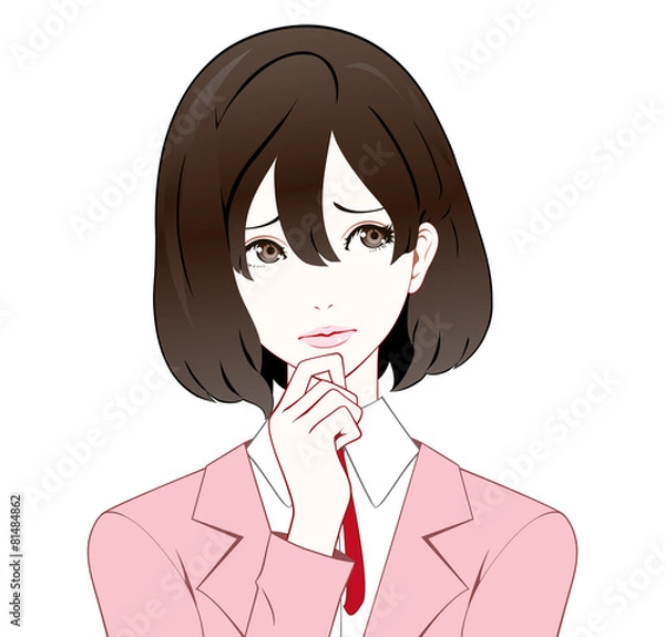 Obraz スーツの女性　迷う