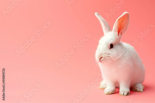 Obraz one white rabbit