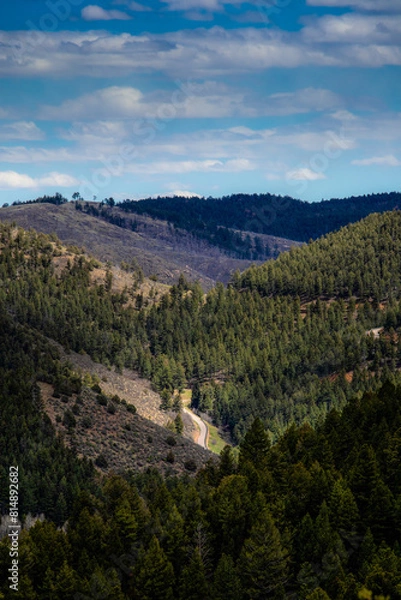 Obraz Portrait view of the rocky mountains