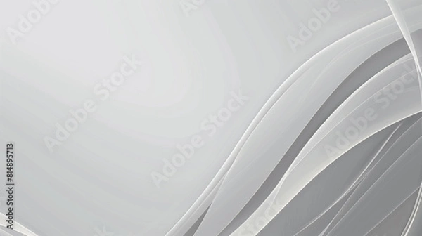 Fototapeta Abstract grey background poster with dynamic waves. technology network.