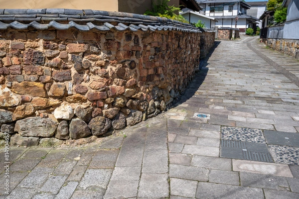 Fototapeta 有田町のトンバイ塀