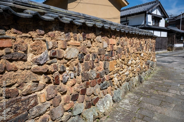 Fototapeta 有田町のトンバイ塀