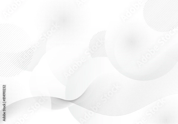 Fototapeta Abstract artwork geometric of circle pattern design decoration template decoration background.