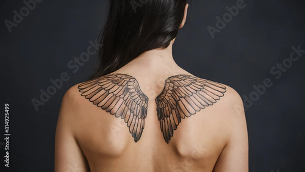 Obraz Wing tattoo on back
