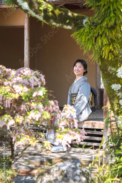 Obraz 着物の日本人女性