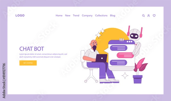 Fototapeta phygital. Flat Vector Illustration