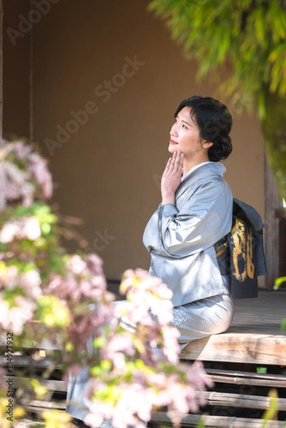 Obraz 着物の日本人女性