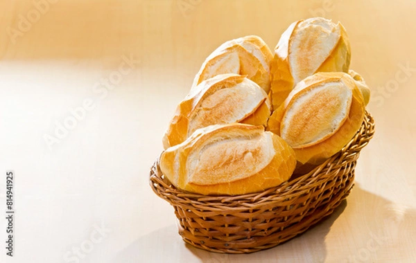 Obraz Pão Frances em cesta 