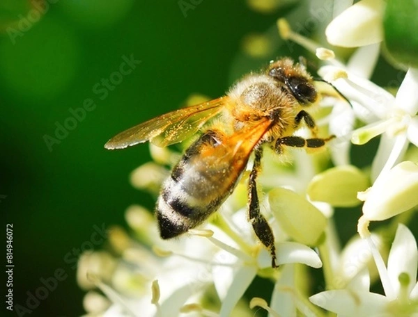 Fototapeta bee on a flower