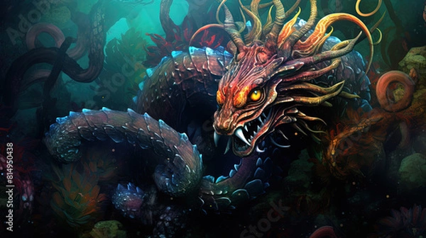 Obraz Deep sea dragon.