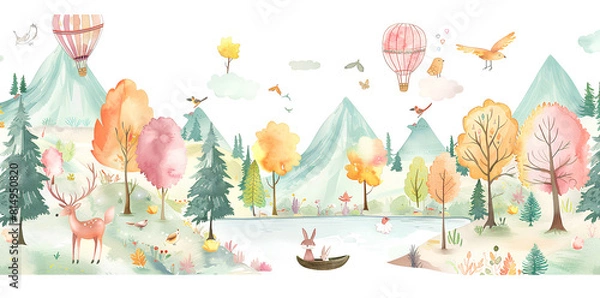 Obraz easter eggs and flowers