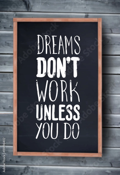 Fototapeta Motivational vector with dream text