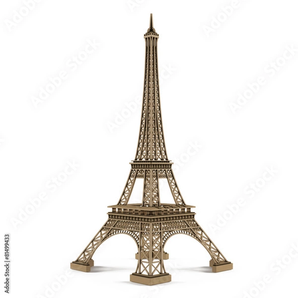 Obraz Eiffel tower isolated