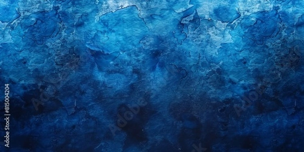 Fototapeta Abstract painting with shades of blue and textures