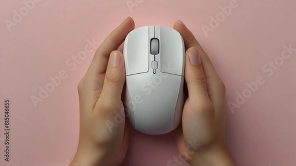 Obraz Navigating the Digital World: Wireless Mouse in Action