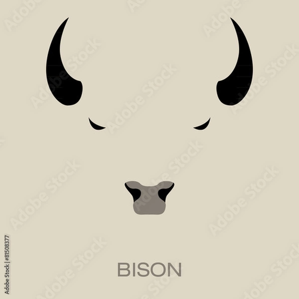 Obraz Bison logo