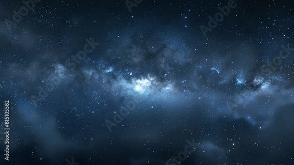 Fototapeta The Milky Way is our home galaxy, a barred spiral galaxy that contains our solar system.