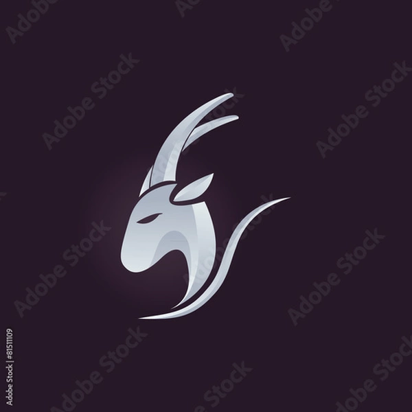 Fototapeta goat icon