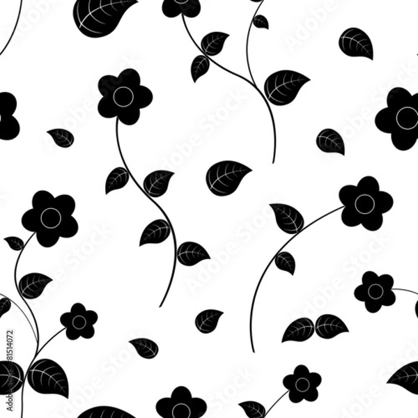 Fototapeta vector seamless pattern floral pattern