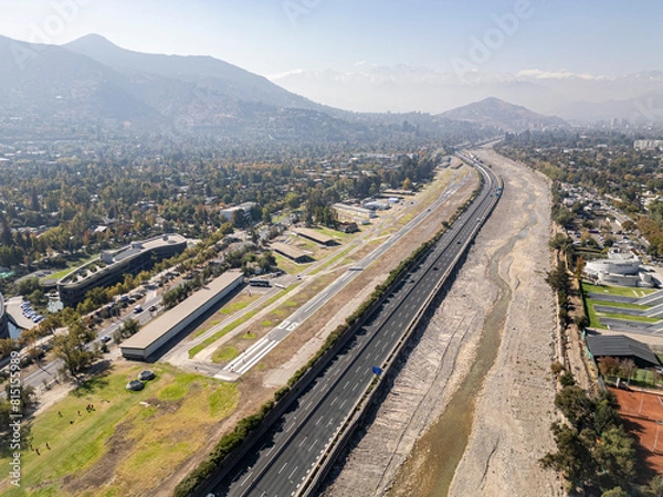 Obraz Santiago de Chile aéreo