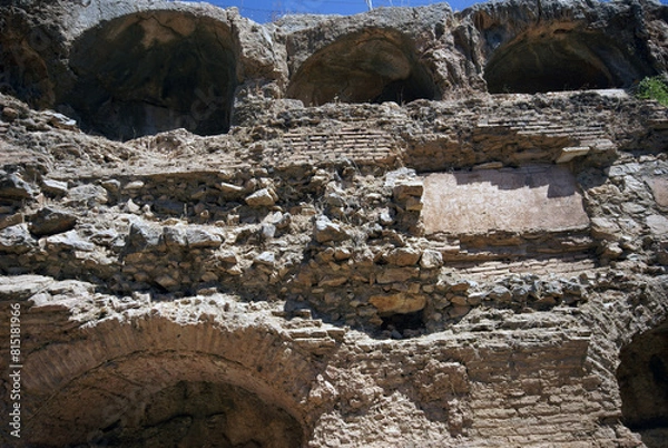 Obraz Yediuyurlar Ruins, located in Selcuk, Turkey, is one of the most visited places in the region.