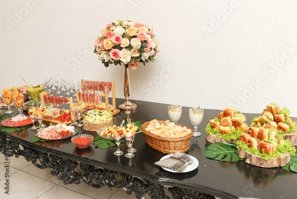 Fototapeta mesa de frios