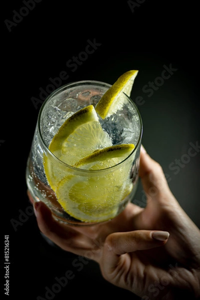 Obraz copa con limon