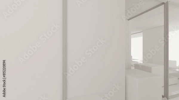 Fototapeta architecture interior 3d