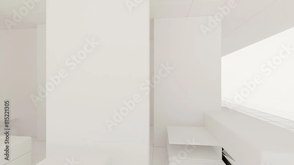 Fototapeta architecture interior 3d