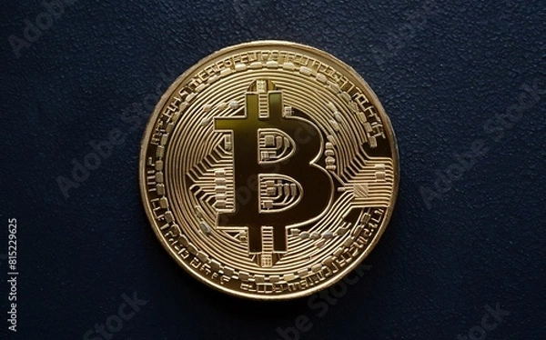 Fototapeta Golden Bitcoin 