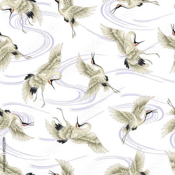 Fototapeta 日本的な鶴