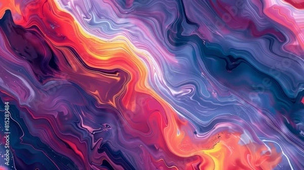 Fototapeta Bold, vibrant mural with stunning visual impact, Ai Generated