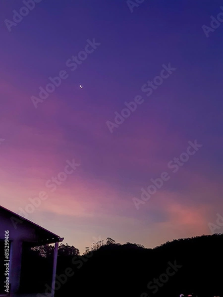 Obraz sunset over the city