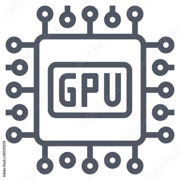 Fototapeta Gpu Collection Set. 