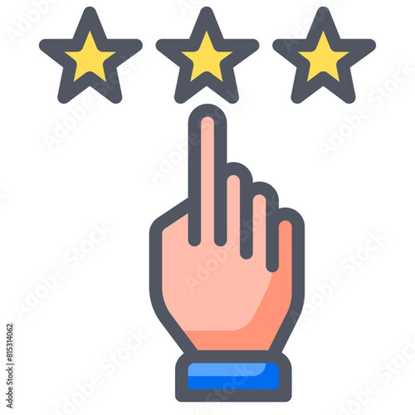 Fototapeta Rate Collection Set. 