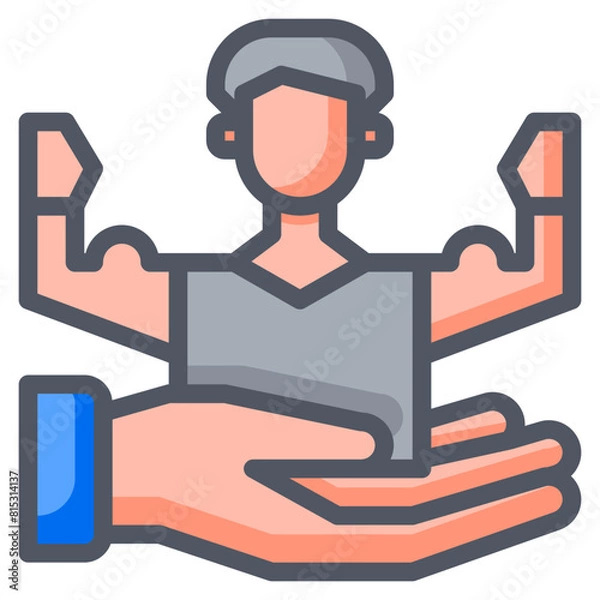 Fototapeta Strong Collection Set. 