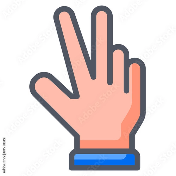 Fototapeta Three Collection Set. 