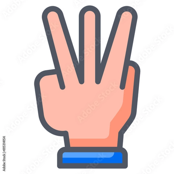 Fototapeta Three Collection Set. 