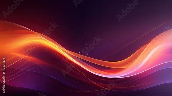 Obraz Abstract wavy background with dynamic energy lines and waveforms